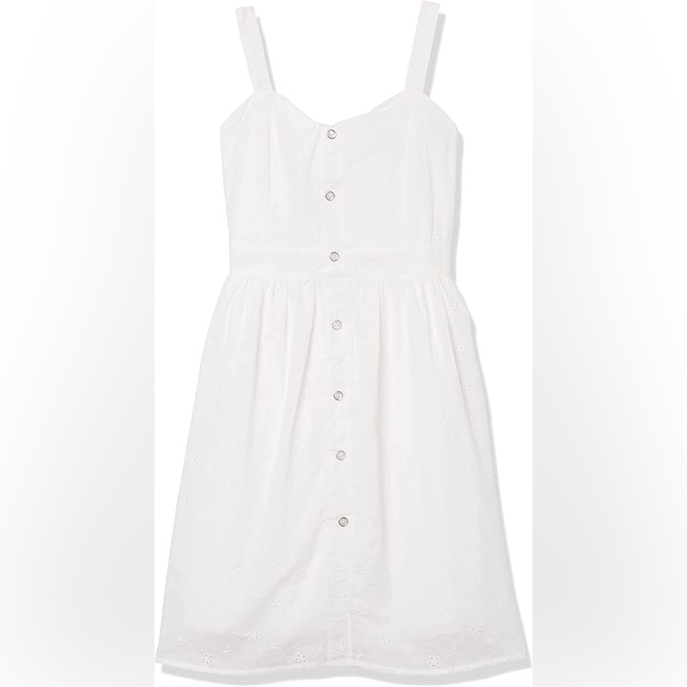Speechless Girls' Eyelet Button-Down Dress